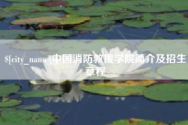 中国澳门中国消防救援学院简介及招生章程