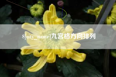中国澳门九宫格方向排列