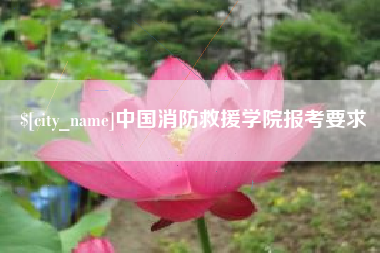 中国澳门中国消防救援学院报考要求
