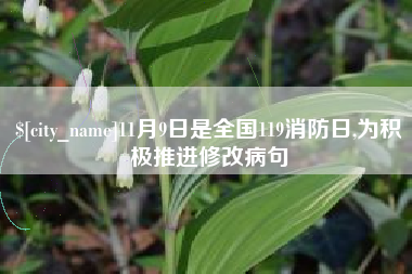 中国澳门11月9日是全国119消防日,为积极推进修改病句