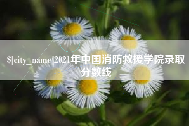 中国澳门2021年中国消防救援学院录取分数线