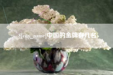 中国澳门中国的金牌有几名