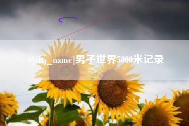 中国澳门男子世界5000米记录
