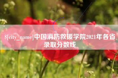 中国澳门中国消防救援学院2021年各省录取分数线