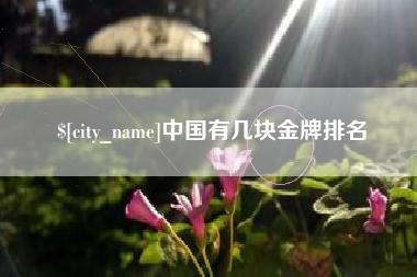 中国澳门中国有几块金牌排名