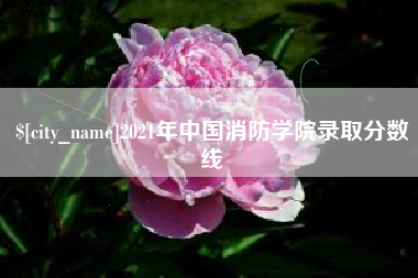 中国澳门2021年中国消防学院录取分数线