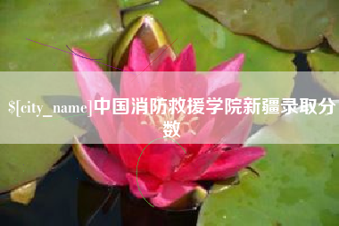 中国澳门中国消防救援学院新疆录取分数