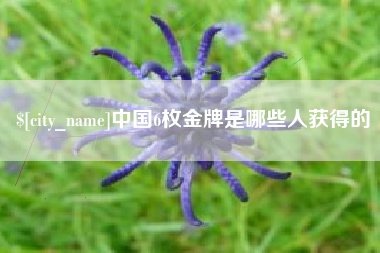 中国澳门中国6枚金牌是哪些人获得的