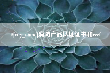 中国澳门消防产品认证证书和cccf