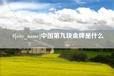 中国澳门中国第九块金牌是什么