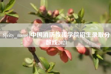 中国澳门中国消防救援学院招生录取分数线2021
