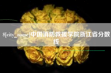 中国澳门中国消防救援学院浙江省分数线