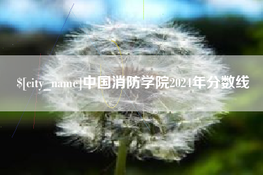 中国澳门中国消防学院2024年分数线