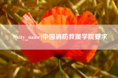中国澳门中国消防救援学院要求