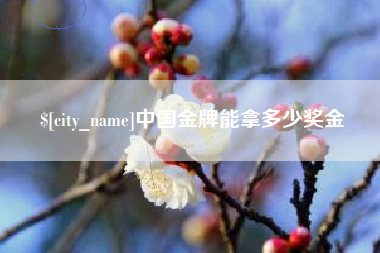 中国澳门中国金牌能拿多少奖金