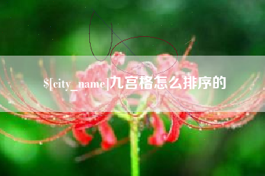 中国澳门九宫格怎么排序的