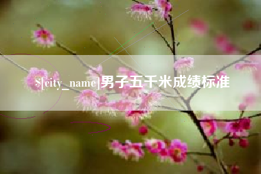 中国澳门男子五千米成绩标准