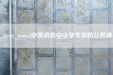 中国澳门中国消防中小学生消防公开课
