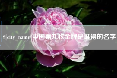中国澳门中国第九枚金牌是谁得的名字