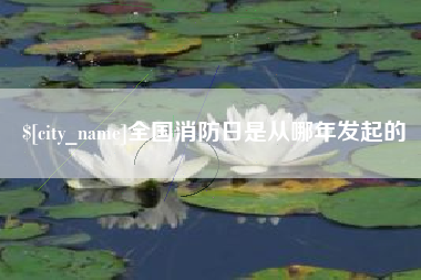 中国澳门全国消防日是从哪年发起的