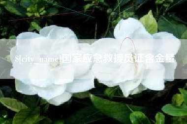 中国澳门国家应急救援员证含金量