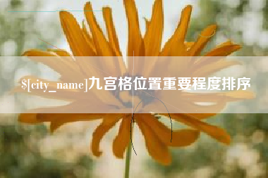 中国澳门九宫格位置重要程度排序