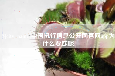 中国澳门中国执行信息公开网官网app为什么要钱呢