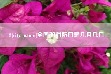 中国澳门全国的消防日是几月几日