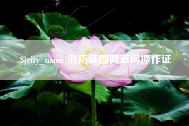 中国澳门消防证国网查询操作证
