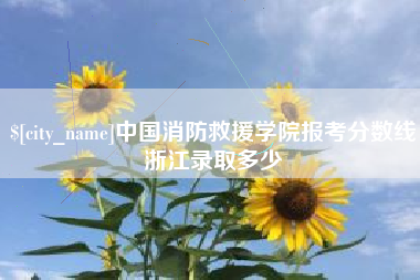 中国澳门中国消防救援学院报考分数线浙江录取多少