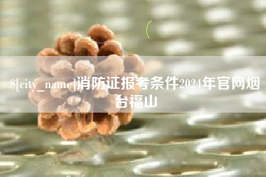 中国澳门消防证报考条件2024年官网烟台福山
